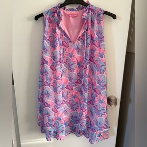 Simply Southern Pink and Blue Floral Top